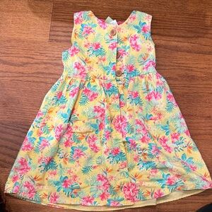Penelope Mack Tropical Floral Dress - Yellow and Pink